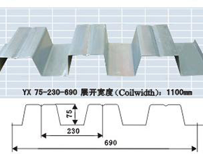 690型開口式鋼承板