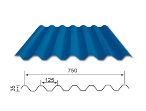 YX35-125-750（V-125）屋面彩鋼瓦